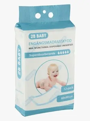 2B Baby Madrasstrekk 60x90cm 12-Pakk