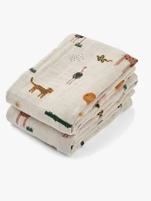 LIEWOOD Lewis Musselinteppe 2-Pack, Safari/Sandy