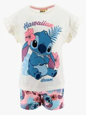 Disney Stitch Pysjamas, Hvit
