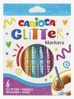 Carioca Plus Glitterpenner 8-Pakk