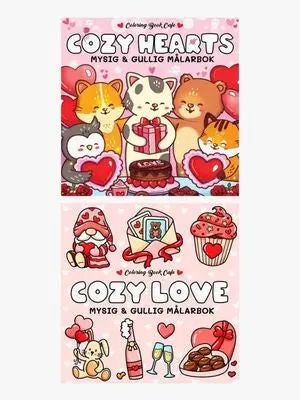 Cozy Fargeleggingsboksett Hearts