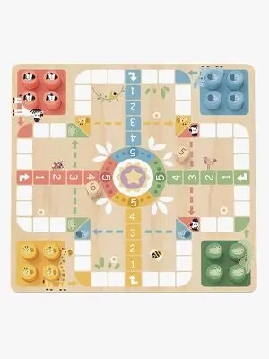 Tooky Toy Ludo Brettspill 2-i-1