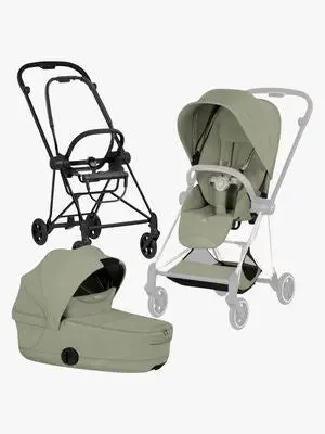 Cybex Mios Style Duovogn, Matt Black/Sage Green