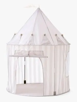 Kids Concept Stripete Leketelt, Grå