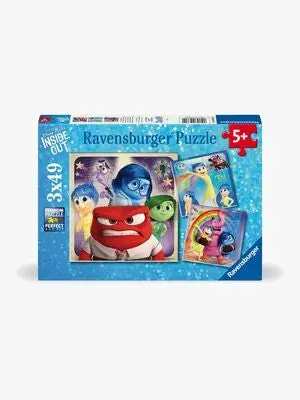 Ravensburger Disney Pixar Innsiden Ut Puslespill 3x49 Brikker