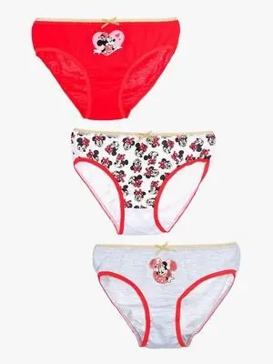 Disney Minni Mus Truser 3-Pakk, Flerfarget