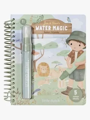 Little Dutch Jim Safari Fargeleggingsbok Water Reveal