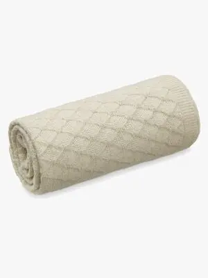 CamCamCopenhagen Alpaca Knit Throw Teppe, Natural