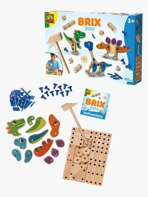 SES Creative Brix Junior Snekkersett Dinosaurer