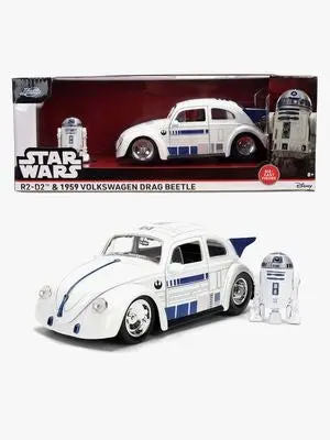Star Wars R2D2 1959 VW Drag Beetle Lekebil 1:24