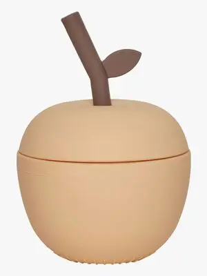 OYOY Apple Sugerørkopp, Peach