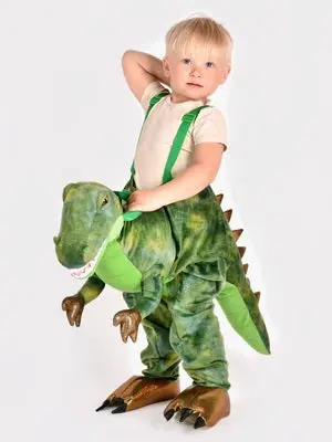 Den Goda Fen Kostyme Ride-on Dinosaur, Grønn