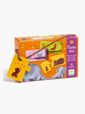 Djeco Puslespill Mom and Baby 24 Brikker