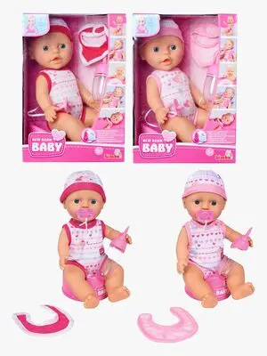 New Born Baby Dukke Spise-Tisse 30 cm Blandet
