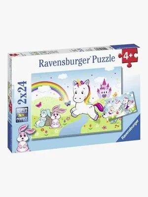 Ravensburger Puslespill Enhjørning 2x24 Biter