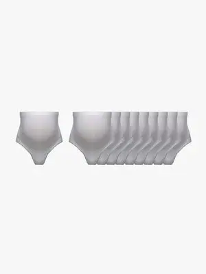 Milki Hipster Gravidtruse 10-pack Str. XS-S, White