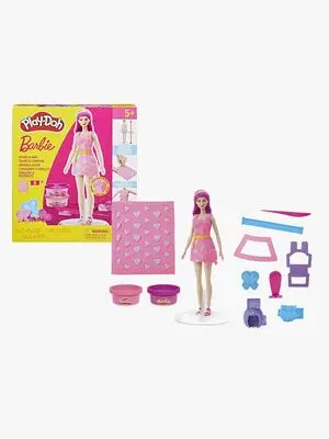 Play-Doh Barbie Modelleire med Dukke Hjerte & Hår