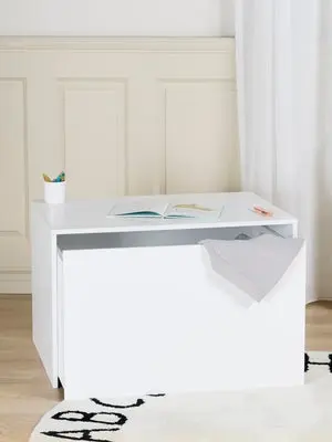 Alice & Fox POPPY Skrivebord med Lekeoppbevaring, White
