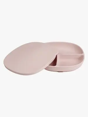 b.box Tallerken med Lokk Silikon, Blush