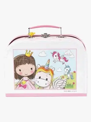 Barbo Toys Lillie & Ellie Koffert med Gulvpuslespill 24 Brikker