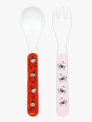 Mummitrollet Lille My Skje & Gaffel, Rosa