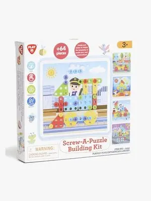 Fippla Screw A Puzzle Building Kit Barnepuslespill 64 Deler