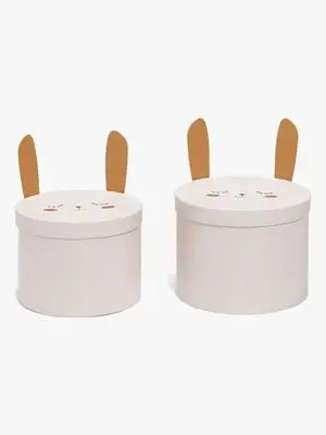 Alice & Fox Oppbevaringsbokser 2-pack Kanin, Rosa