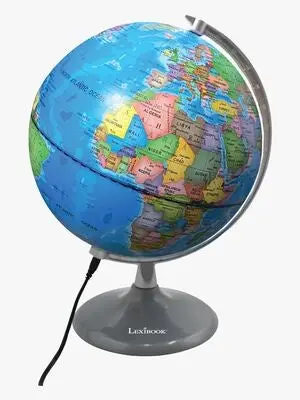 Lexibook Bordlampe Dag & Natt Globus Engelsk