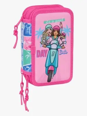 Barbie Fylt Trippelpennal 37 Deler, Blå/Rosa