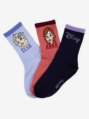 Disney Frozen Sokker 3-Pakk, Flerfarget