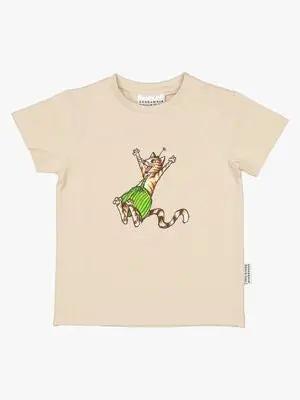 Geggamoja T-skjorte Gubben & Katten, Beige