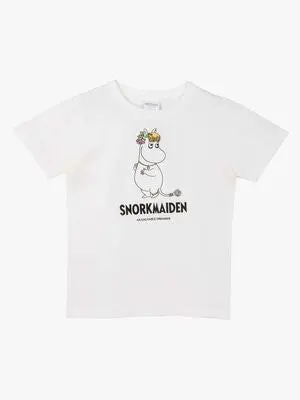 Mummitrollet Karakter Snorkfrøken T-skjorte, Hvit