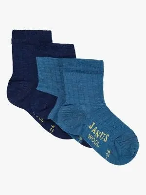 Janus Ullstrømper Merinomix 3-pack, Lyseblå