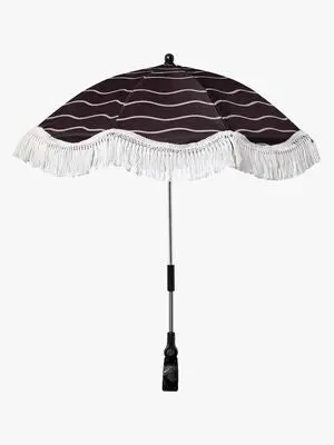 KONG.WALTHER Parasoll til Barnevogn, Chocolate Brown Suede Faux