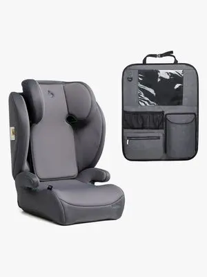 Beemoo Ride i-Size Beltestol inkl. Beemoo Deluxe Sparketrekk med Oppbevaring, Mineral Grey