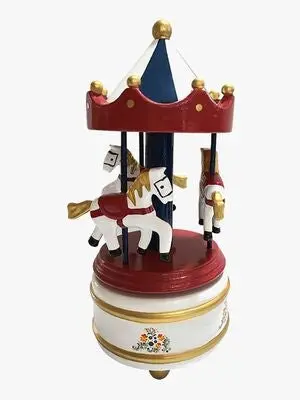 Egmont Toys Spilledåse Trekarusell, Vinrød