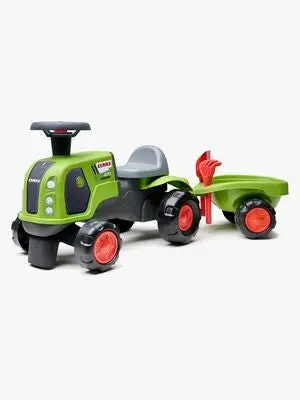 Falk Gåbil Traktor Claas med Tilhenger & Tilbehør