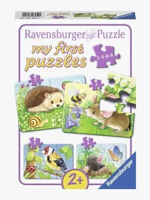 Ravensburger Puslespill Skogsdyr 2, 4, 6 & 8 Biter