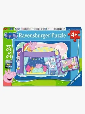Ravensburger Peppa Gris Puslespill Good night, Peppa! 2x24 Brikker