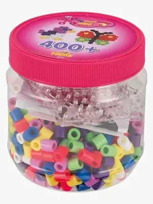 Hama Maxi Perleboks 400 stk. Rosa Lokk