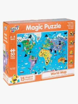 Galt Magic Puslespill Verdenskart 50 Brikker