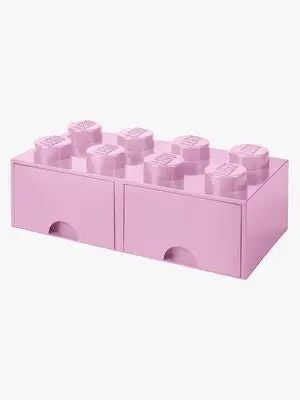 LEGO Oppbevaringsboks med Skuff 8, Rosa