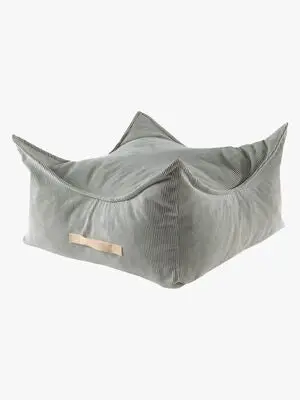 Meowbaby Puff Kvadrat Slimcord, Grå