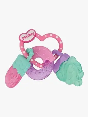 Nuby Icy Bite Sweets Bitering, Pink/Turqoise/Purple