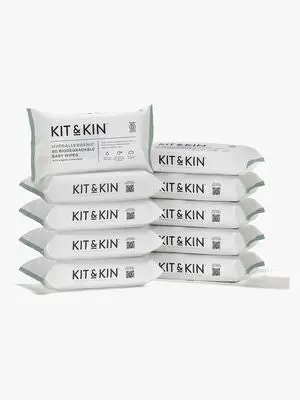 Kit & Kin Våtservietter 10x60, White