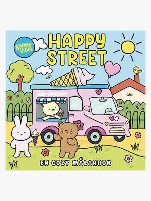 Tukan Förlag Cozy Happy Street Fargeleggingsbok