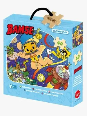 Kärnan Bokspuslespill Bamse Verdensromtema 40 Brikker