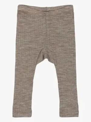 Mikk-Line Leggings Barn Merinoull, Melange Denver