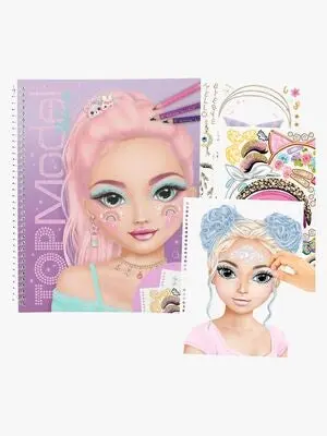 TOPModel Fargeleggingsbok Creat Your Glam Look