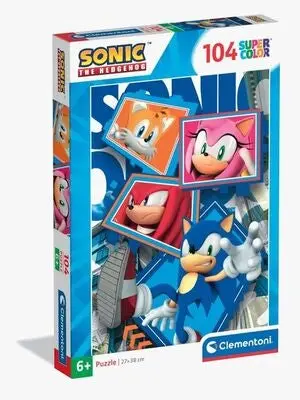 Clementoni Sonic Puslespill 104 Brikker